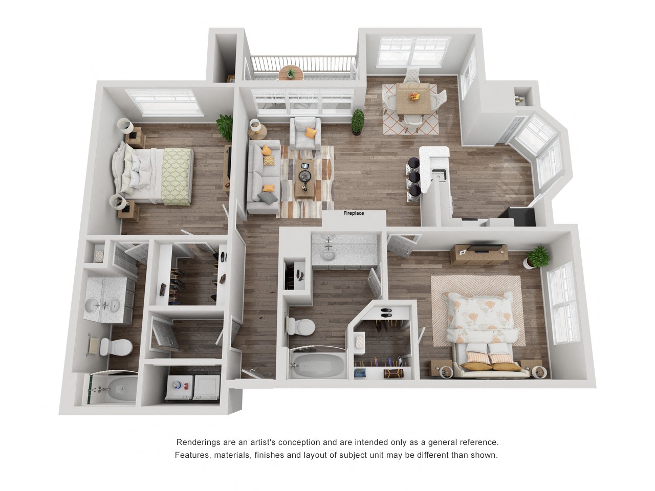 Floor plan layout diagram for The Belmont